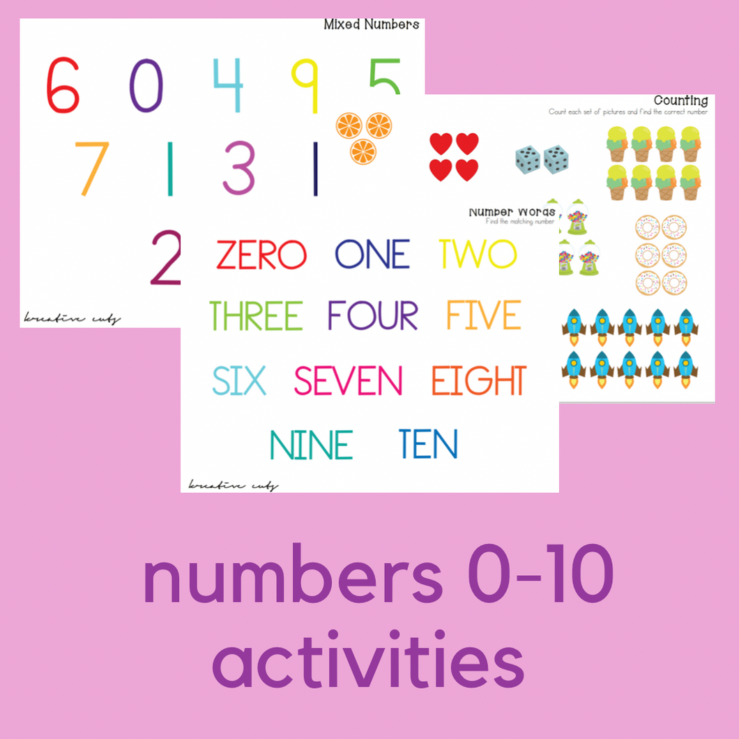 Numbers 0 - 10